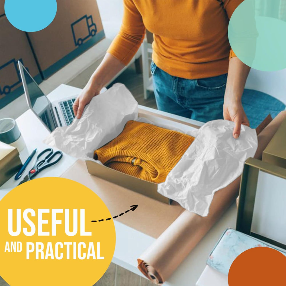 Party Solids Gold Tissue Paper for Gift Bags, 20 x 30 Inch, 480 Sheets