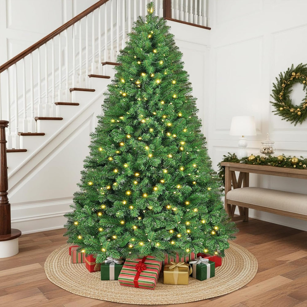 7ft Pre-Lit Christmas Tree with 360 Warm White LED Lights