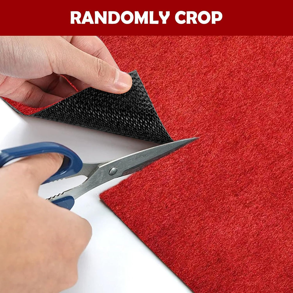 Extra Thick Red Carpet Runner 3 x 30Ft, Non-Slip TPR Rubber Backing, 450 GSM ...
