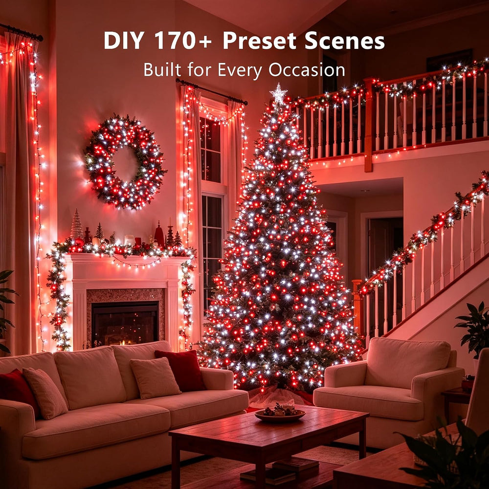 Brizled Smart Christmas Lights 1, 164ft 500 LED RGB Outdoor String Lights