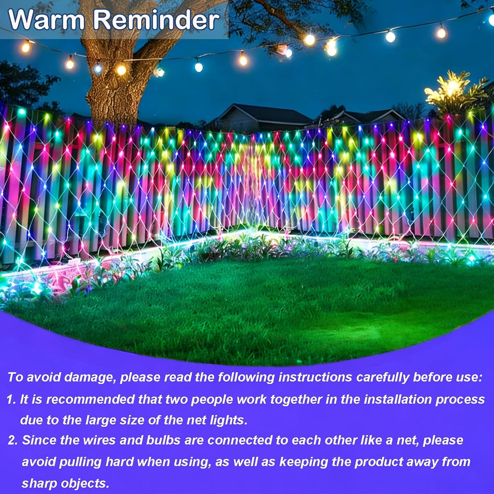 240 LED Net Lights, Color Changing Christmas Net Lights Outdoor Waterproof