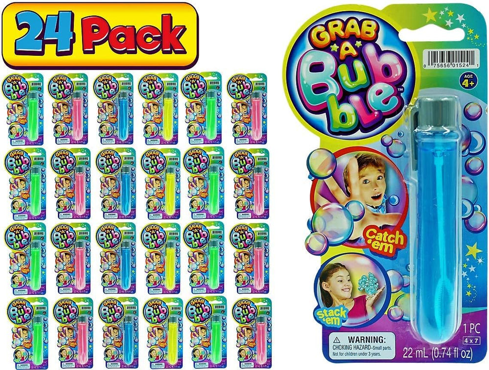 JA-RU Grab a Bubble Touchable Mini Bubble Wands (24 Pk) 1524-24p