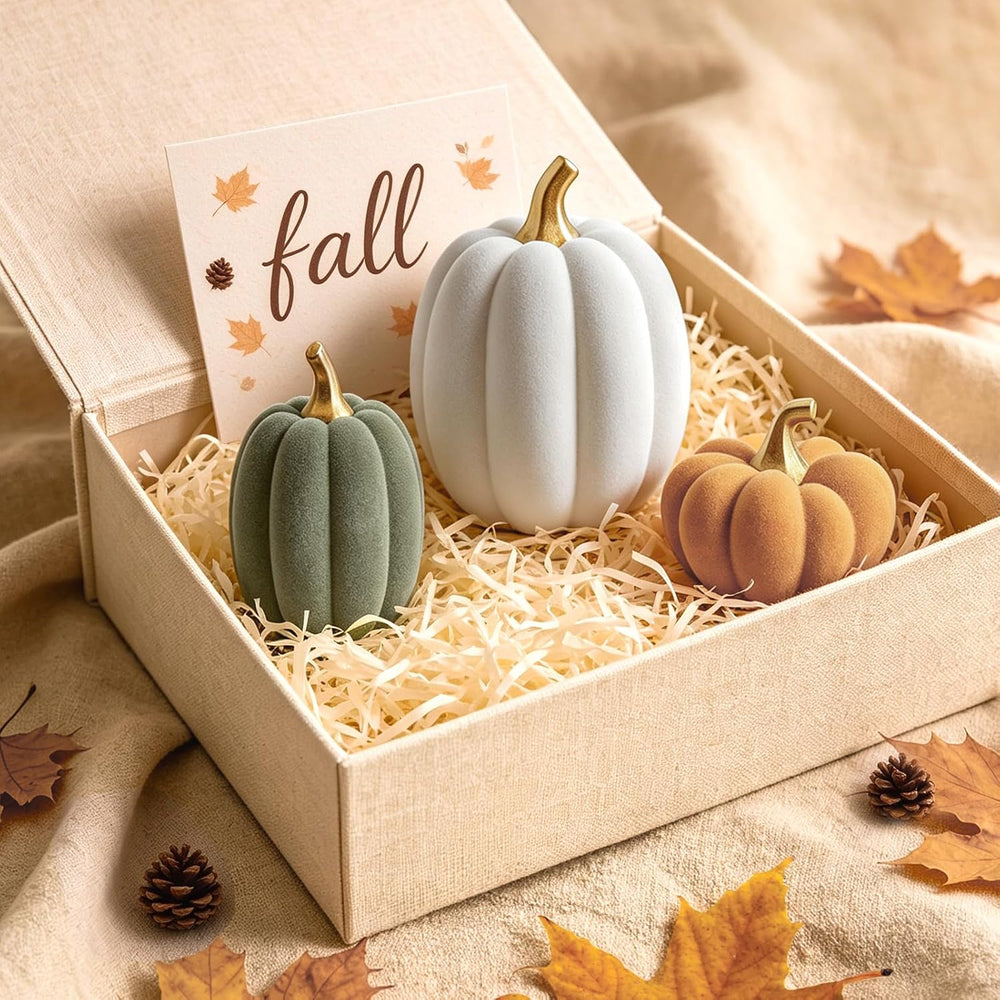 WDS WONDROUS Fall Pumpkin Decor, Faux Artificial Pumpkin for Home Table