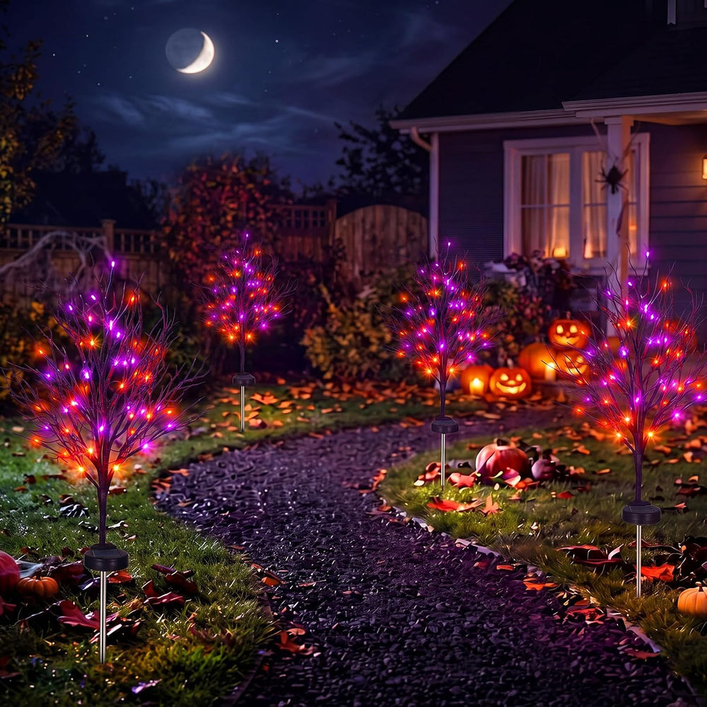 4Pack Halloween Decoration Solar Outdoor Light 31.5'' Waterproof