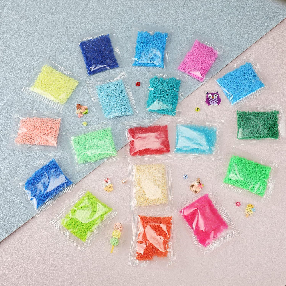 Lenwen 72000 Pcs Assorted Mini Fuse Beads, 2.6 mm. 72 Colors