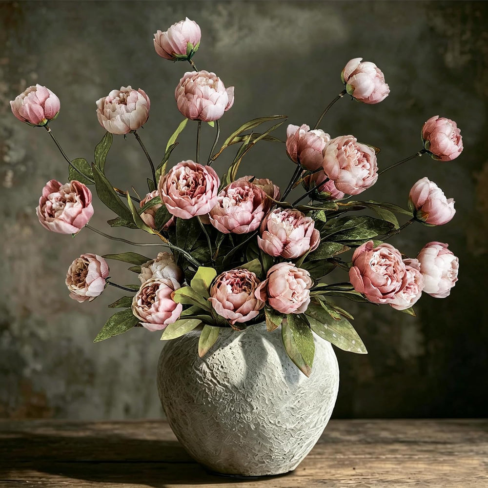 6Pcs Viral Peony Artificial Flowers for Vase
