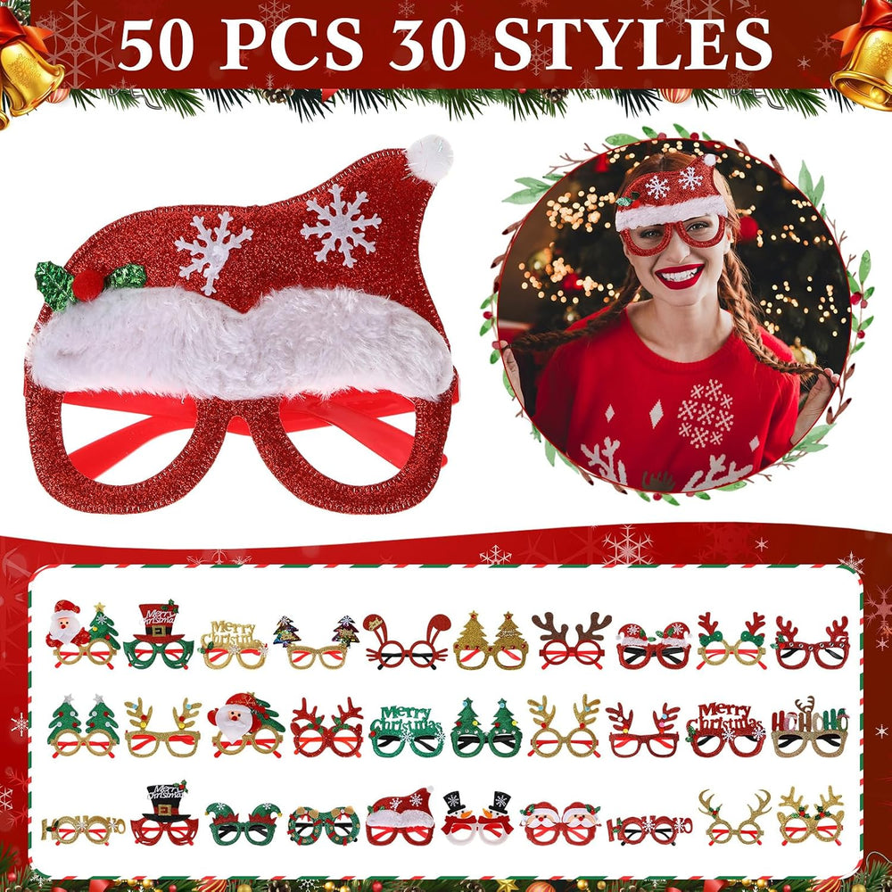 Hiboom 100 Pcs Christmas Party Favors Bulk Holiday Accessories