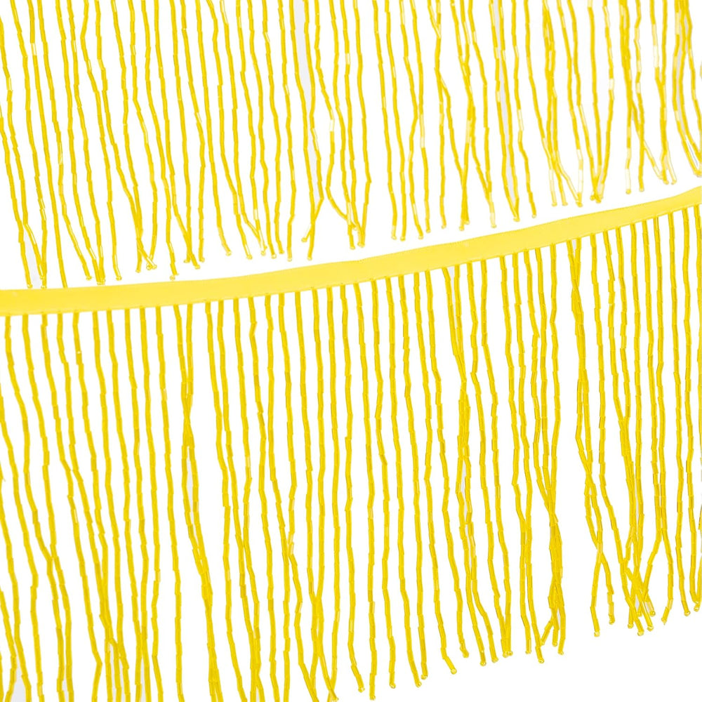 Beaded Fringe Trim,Ribbon Tassel Fringe Trim 6 Inch Wide 2 Yards Long for Cra...
