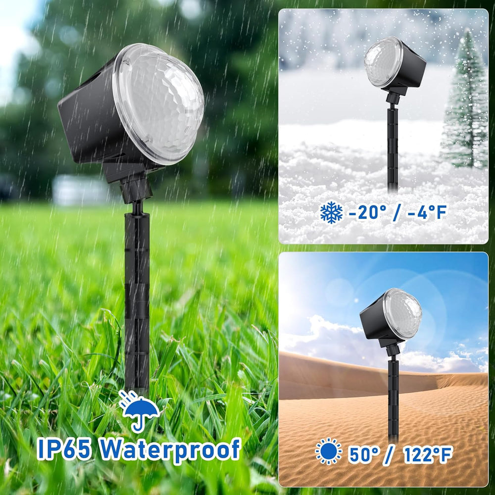 Ocean Wave Projector Light Outdoor 15 Colors Water Ripple Effect Lamp