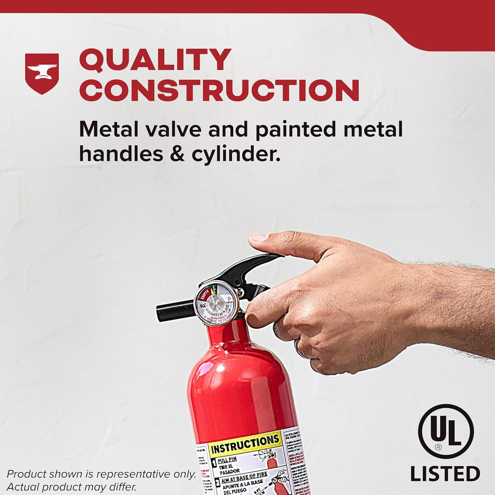 Kidde Basic 5 Fire Extinguisher for Home, 5-B:C, FA5G