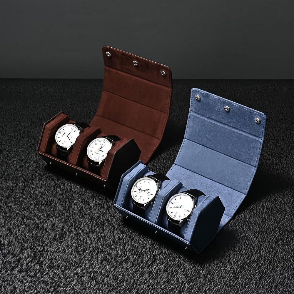 Oirlv Single Watch Box Brown Hexagonal