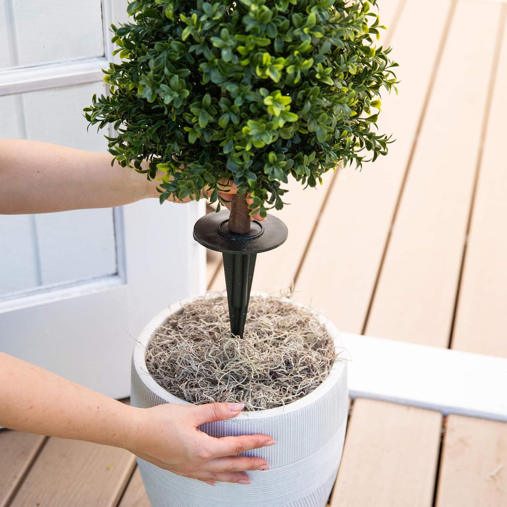 Nearly Natural 2.5 ft Artificial UV-Resistant Boxwood Plant (Set of 2)