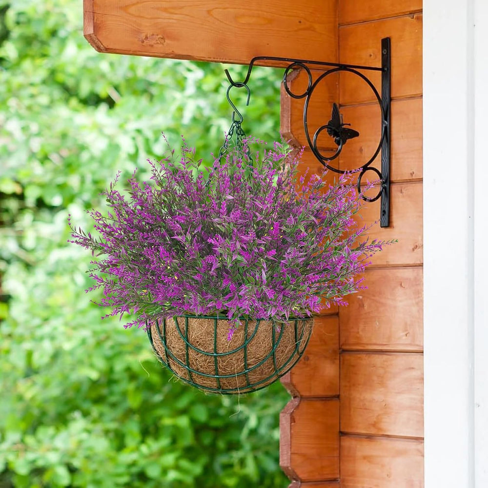 42 Pcs Fake Lavender Flowers Outdoor UV Resistant Faux Plastic Lavender Flowe...