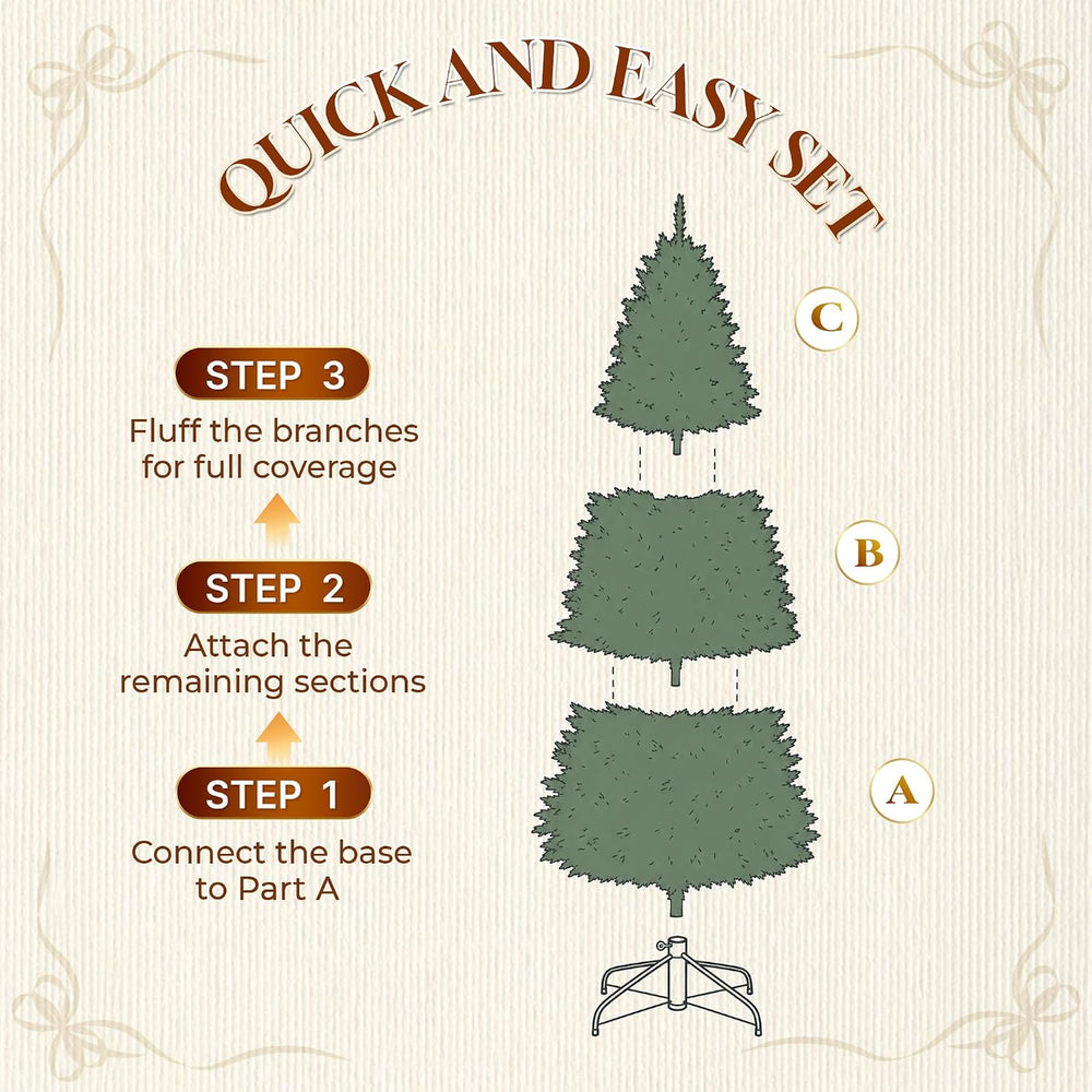 6 ft Prelit Pencil Christmas Tree, RGBW Lights, App Control