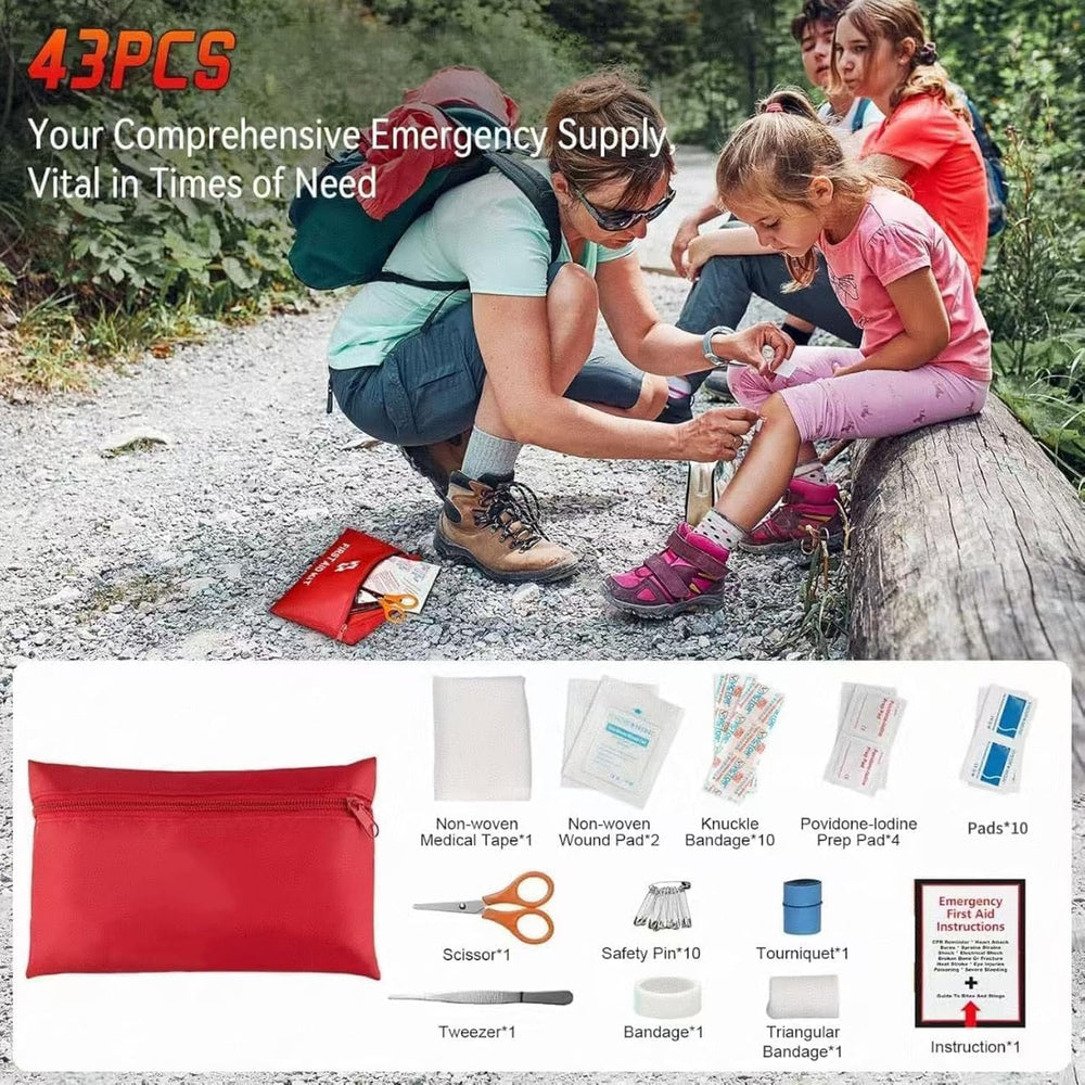 Roadside Emergency car kit for Vehicles, Car First Aid Emergency kit with Por...