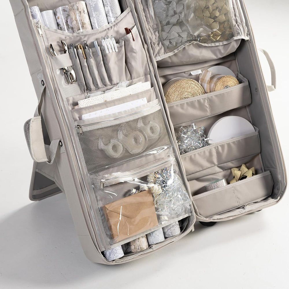 Gift Bag Wrap and Craft Organization Storage, Holds 14 (40 in) Rolls & Mo...
