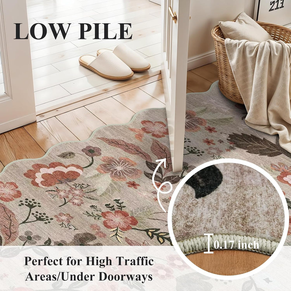 Carpet Runners for Hallway 12ft: 3X12 Washable Non Slip Rug Brown