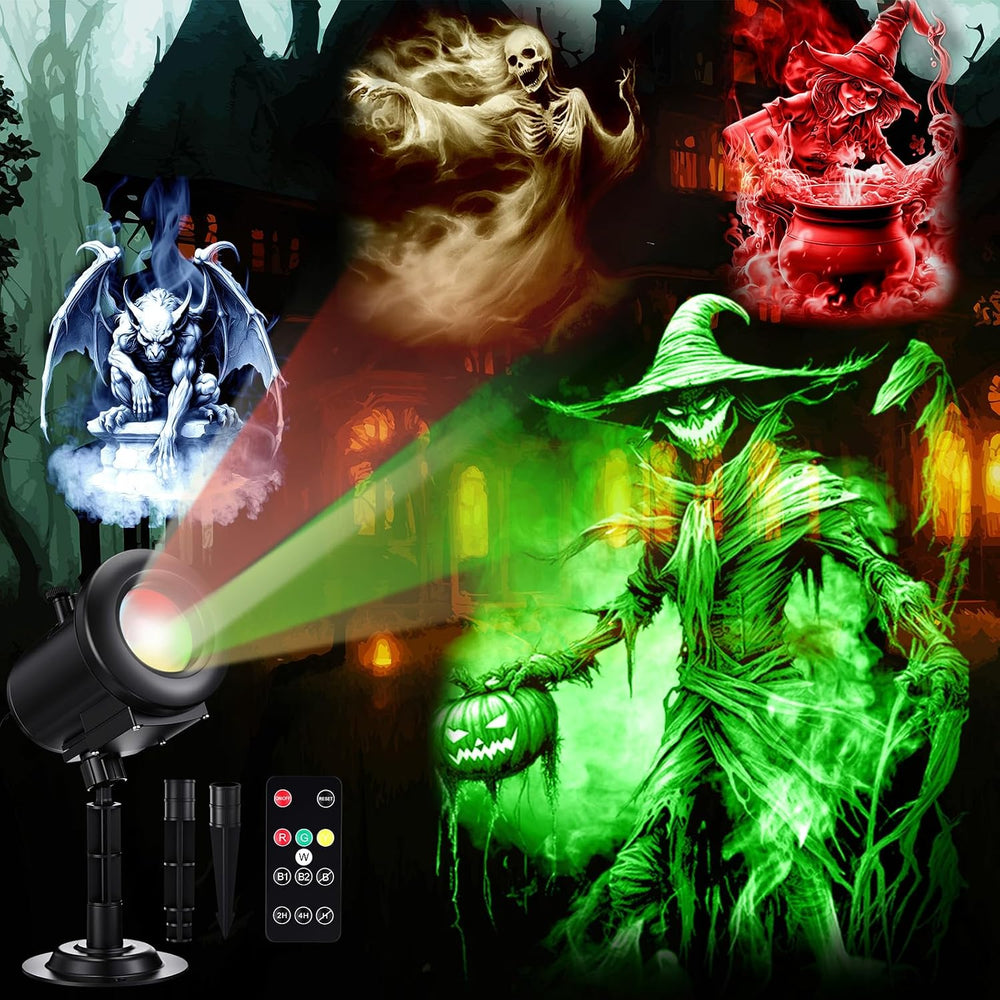 12 in 1 Halloween Projector Lights Dynamic Halloween Decorations Outdoor