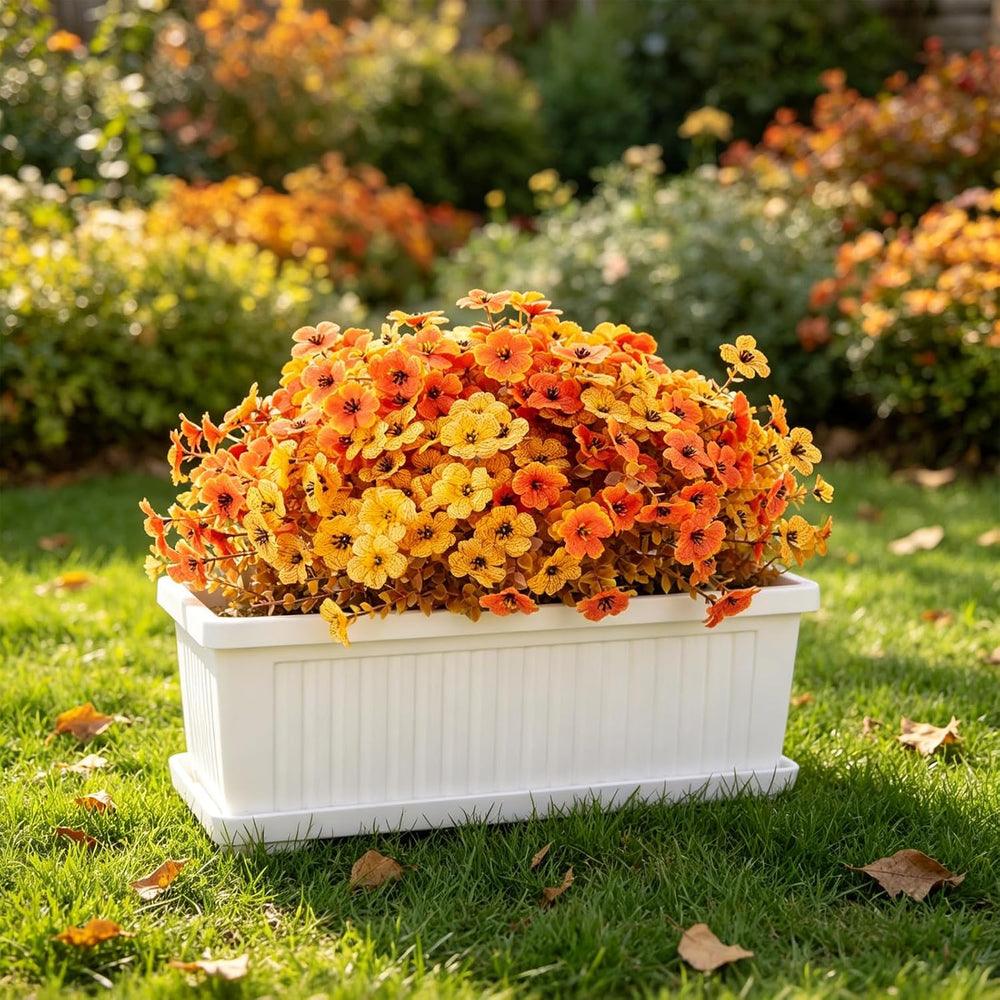 Cliselda 30 Bundles Artificial Fall Flowers for Outdoor Indoor Decoration