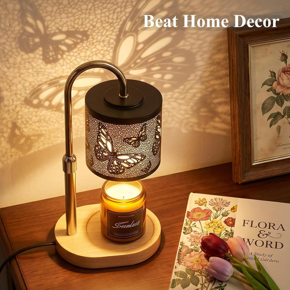 Butterfly Candle Warmer Lamp with Dimmer Adjustable Height,Home Decor Gifts f...