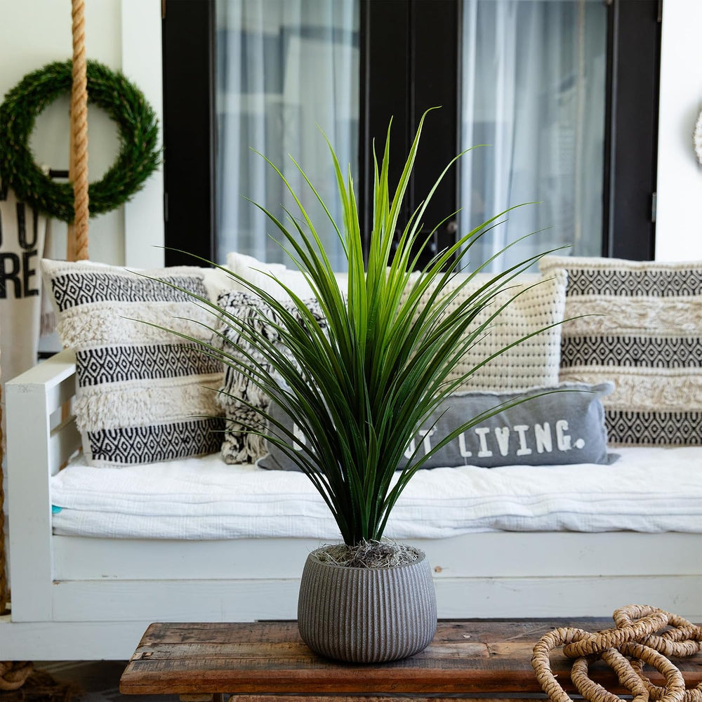 Nearly Natural 3 ft Artificial Grass Plant UV-Resistant Outdoor Porch Decor