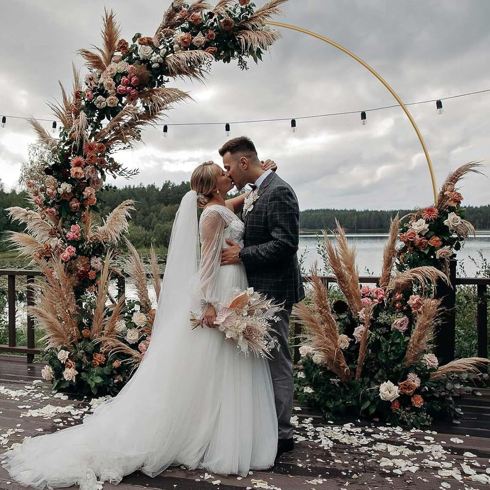 Antizz 7.2FT Round Balloon Arch Stand, Circle Wedding Arches for Party