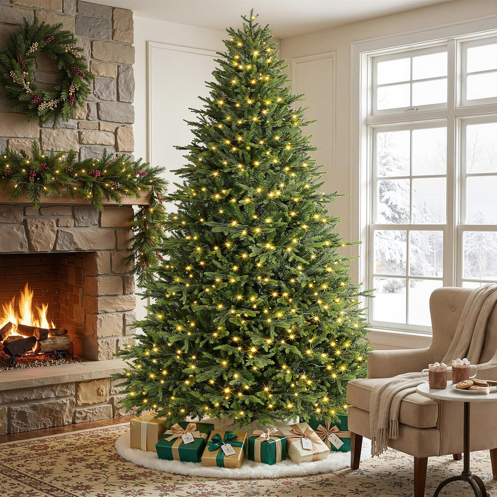 SHareconn 7.5ft Prelit Artificial Christmas Tree with Color Changing Lights