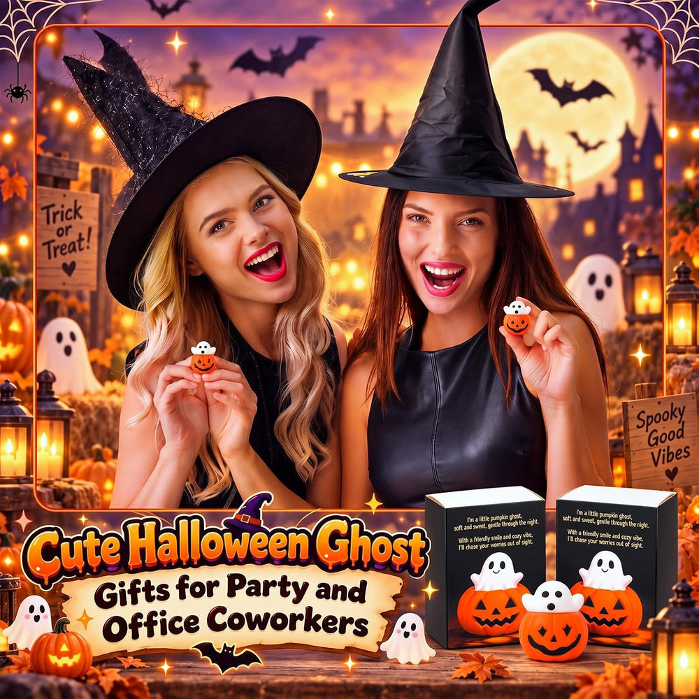 60 Sets Halloween Party Favors Ghost in Pumpkin Gifts Stuffers for Adults