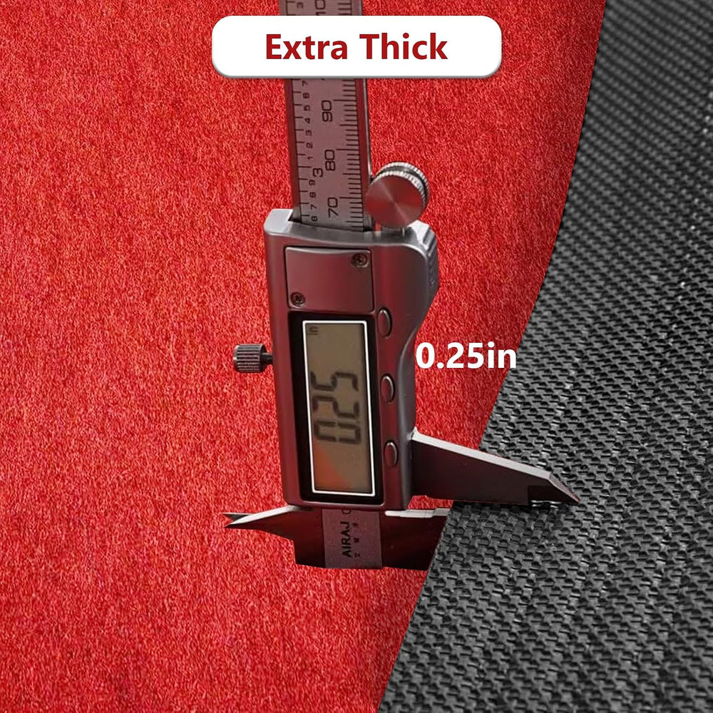Red Carpet Runner Rug for Party and Event, Non-Slip TPR Rubber Backed Aisle R...