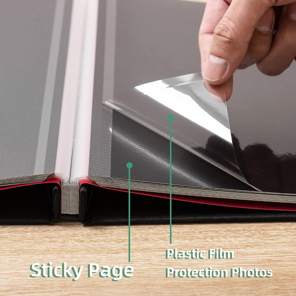 Large Photo Album Self Adhesive for 4x6 8x10 Magnetic Scrapbook Album DIY 60 ...