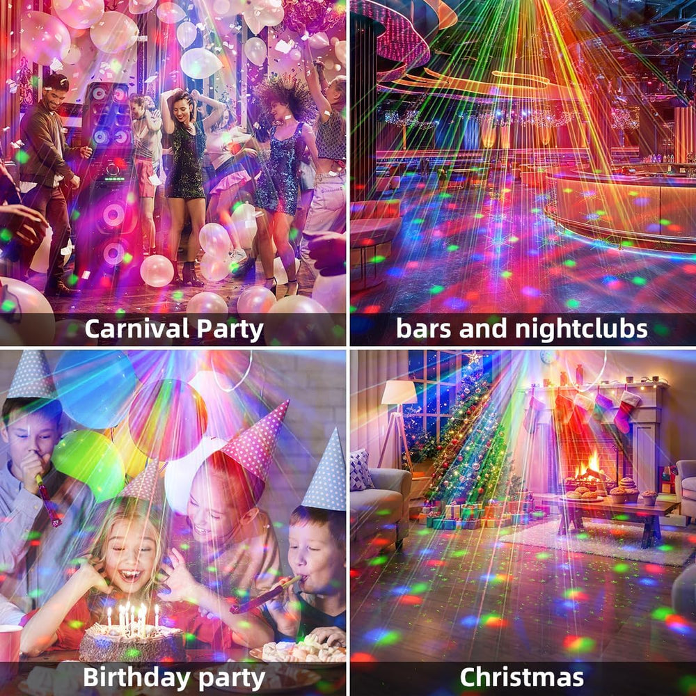 Party Disco Strobe Ocean & Star Double Ball Light