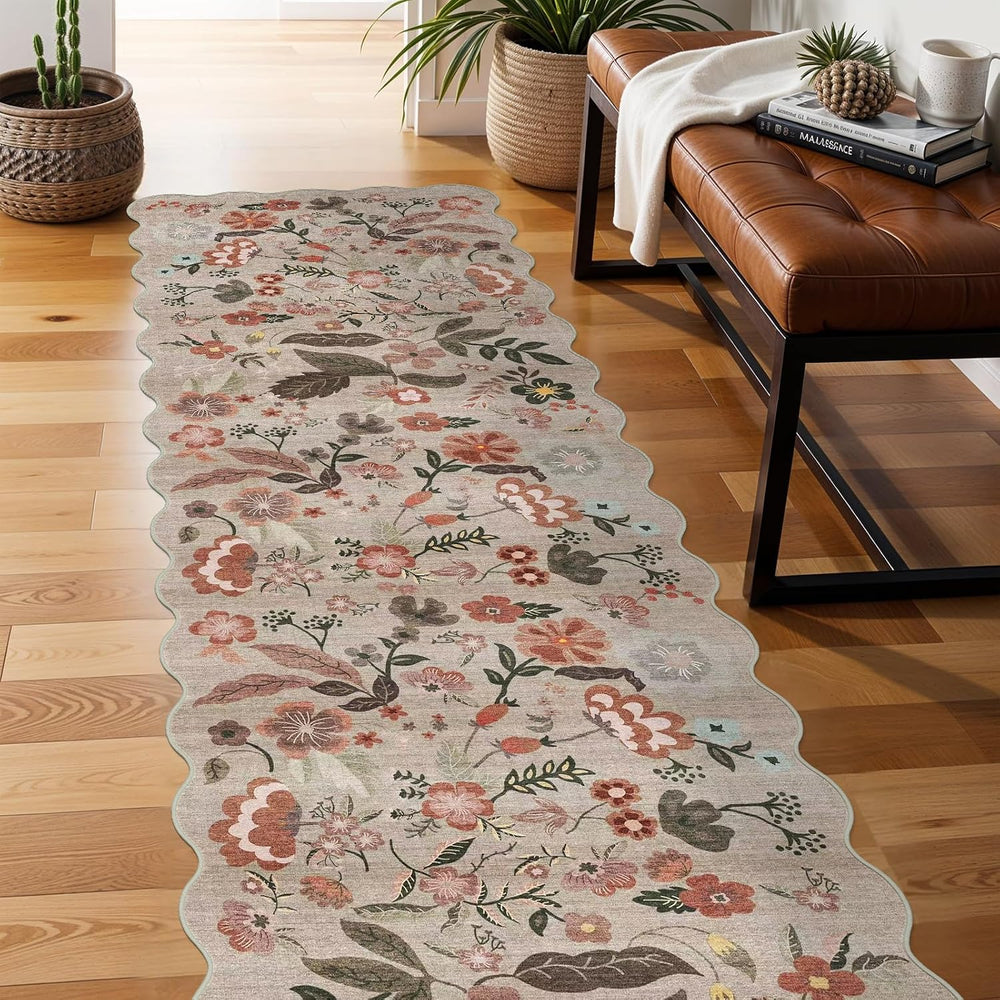 Carpet Runners for Hallway 12ft: 3X12 Washable Non Slip Rug Brown