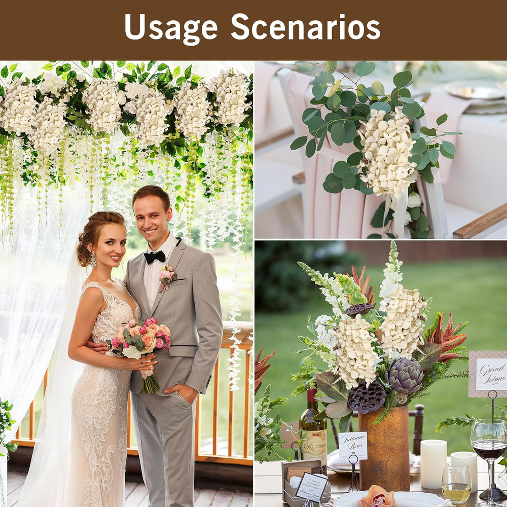 Hydrangea Artificial Flowers,Fall Hydrangeas Artificial Flowers, Fake Fall Dr...
