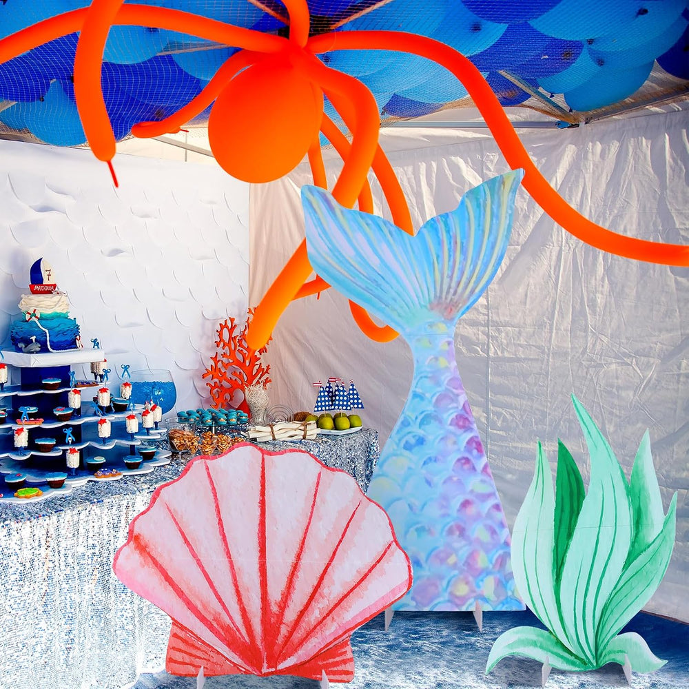 3 Pcs Large Sea Party Stand Under The Sea Party Decorations Set