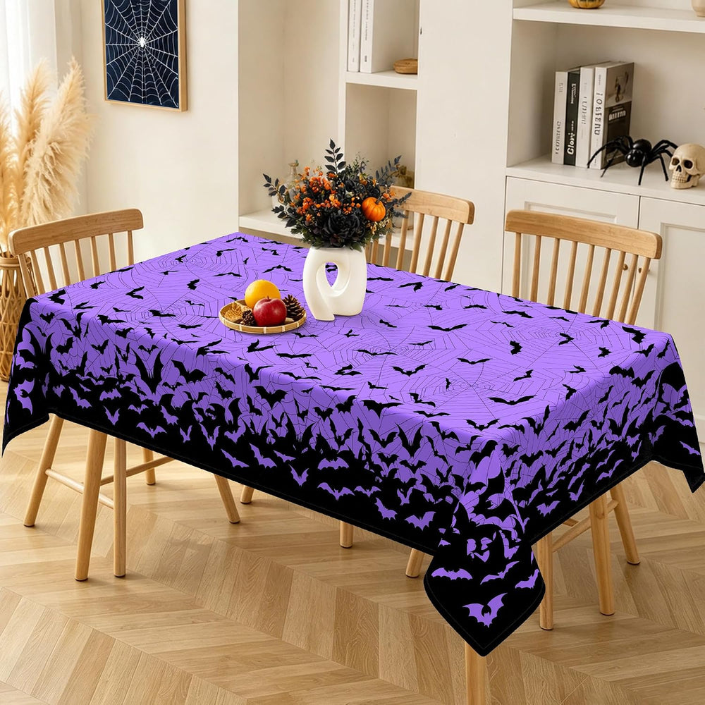 Halloween Bats Rectangle Tablecloth for Dining Decor 60" x 120"