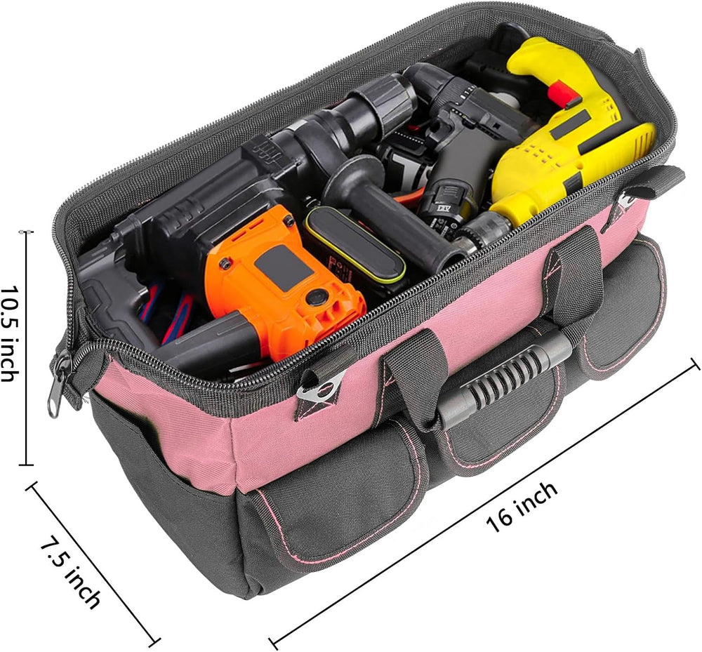 16-inch for women purple tool box Non-slip feet adjustable shoulder strap 14 ...