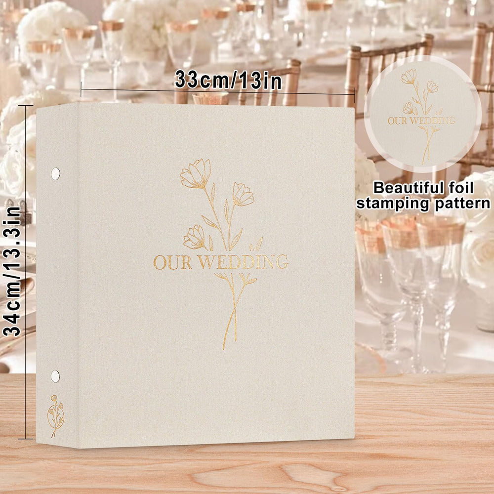 Lanpn Wedding Photo Album 4x6 1000 Pocket Photos Slip in, Linen Cover Large C...