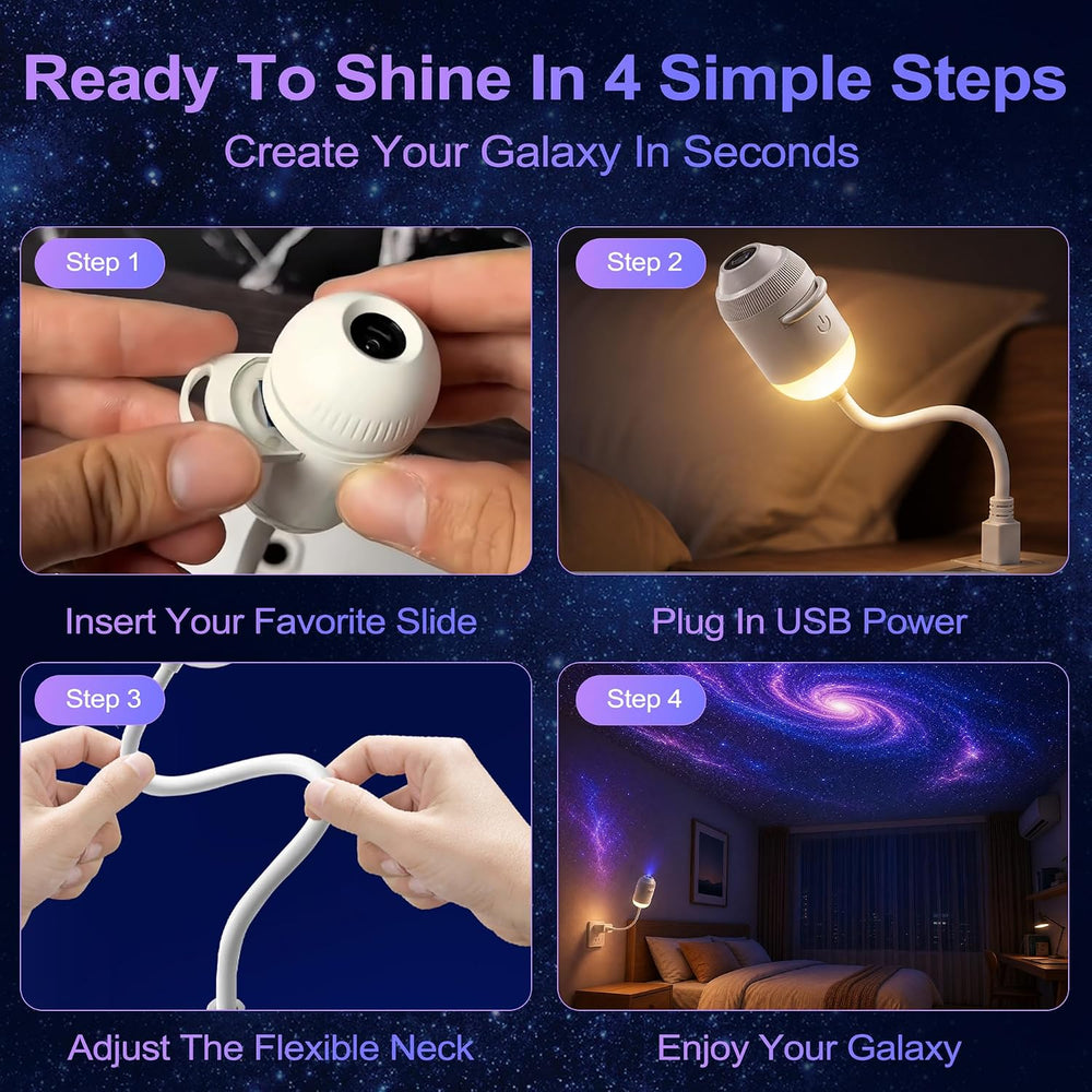 Galaxy Projector Night Light, Ocean Projector LED Lights for Bedroom