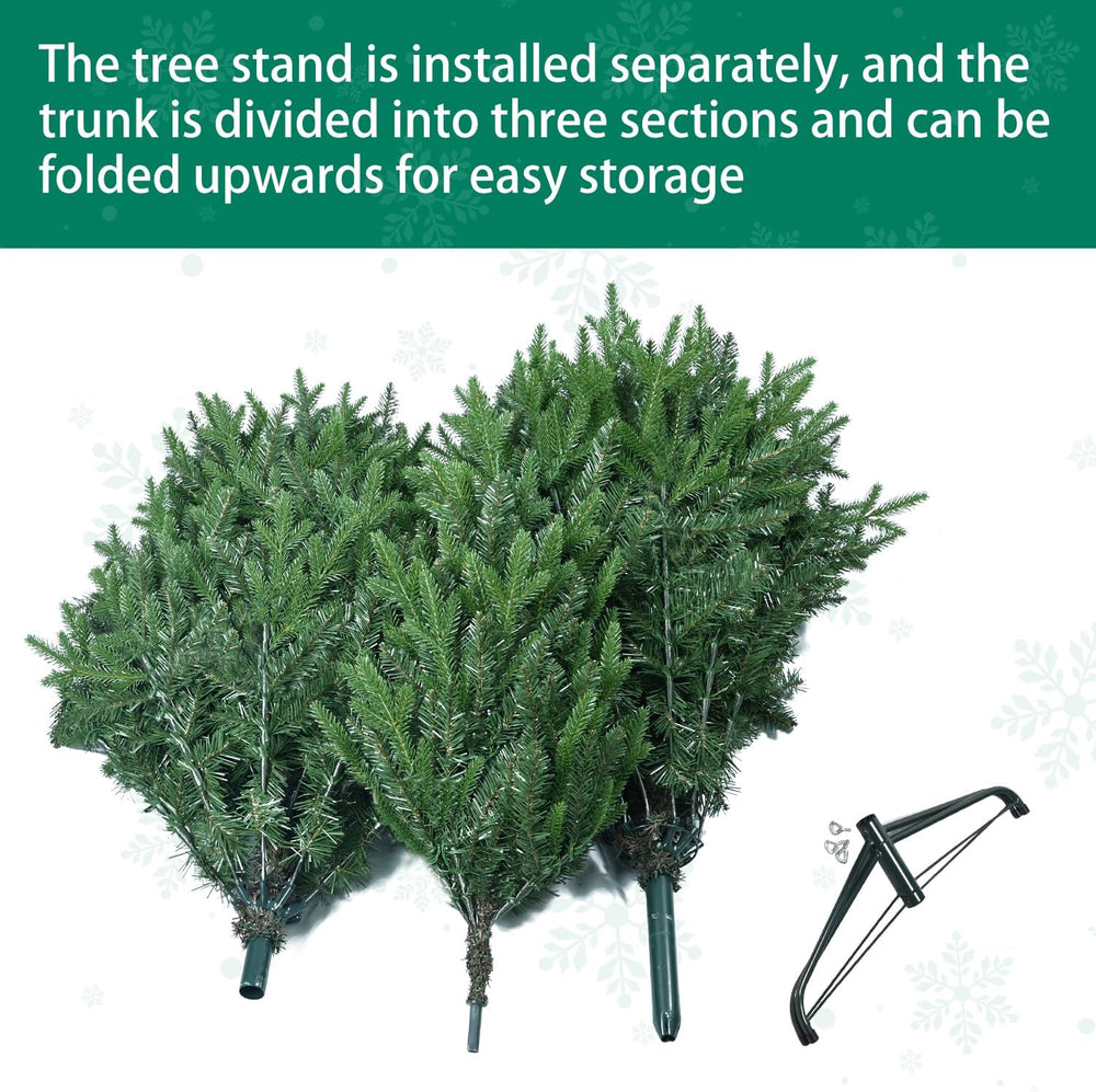 5FT Unlit Artificial Christmas Tree, 1239 PE/PVC Tips, Small Rooms