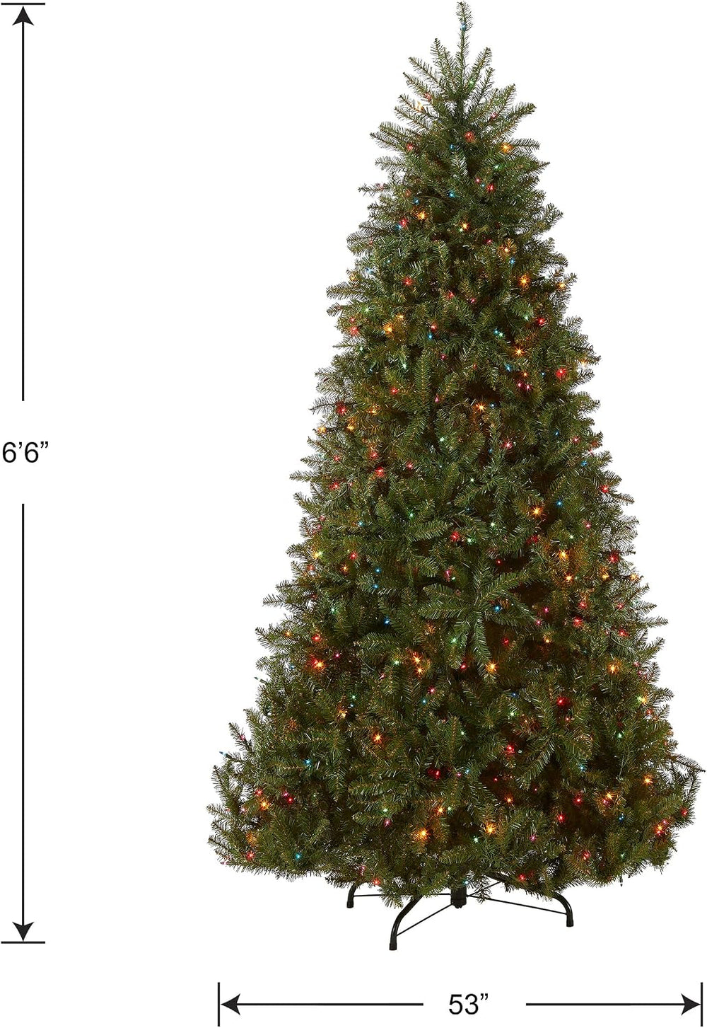 National Tree Company 6.5ft Pre-Lit Dunhill Fir Full Christmas Tree