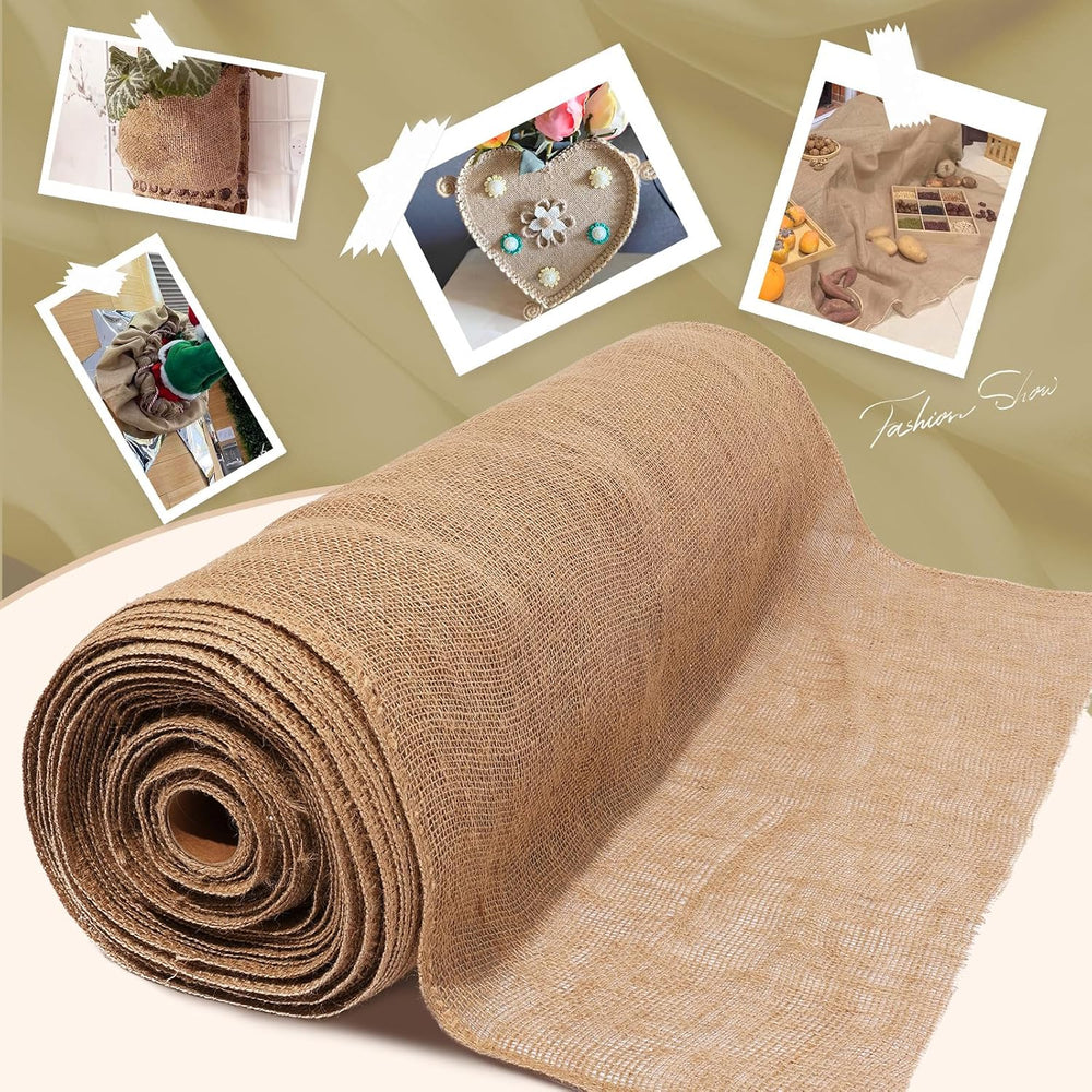 40" x80 Feet Premium Natural Burlap Fabric Roll – Multipurpose for Garde...
