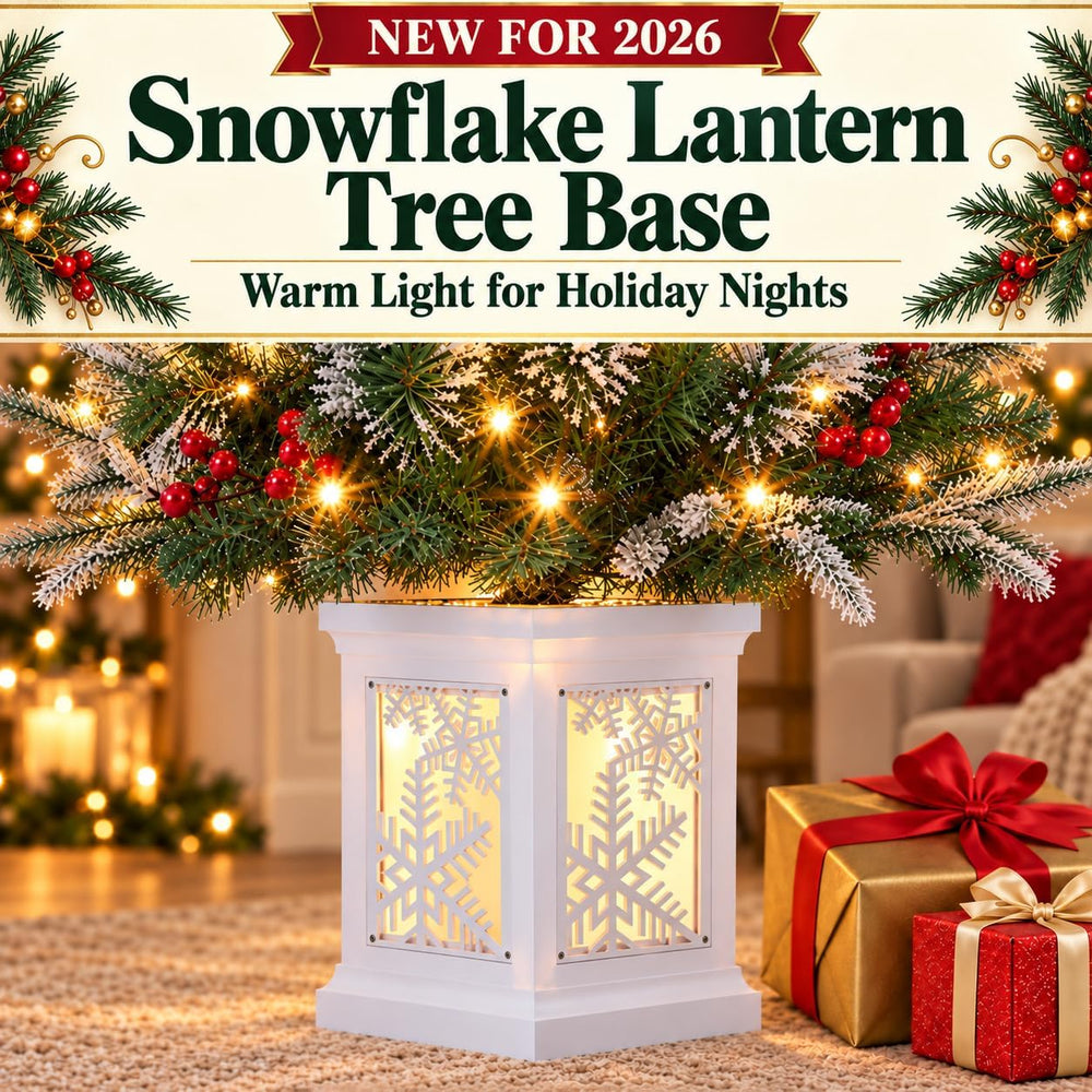 3 Ft Pre-Lit Christmas Tree, Artificial Christmas Tree with Base, Xmas Tree w...