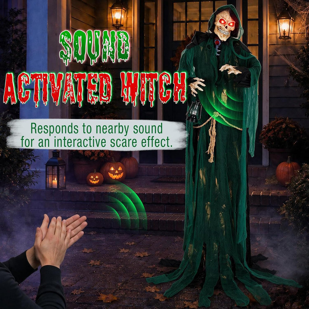 7FT Grim Reaper Standing Halloween Indoor Outdoor Decoration