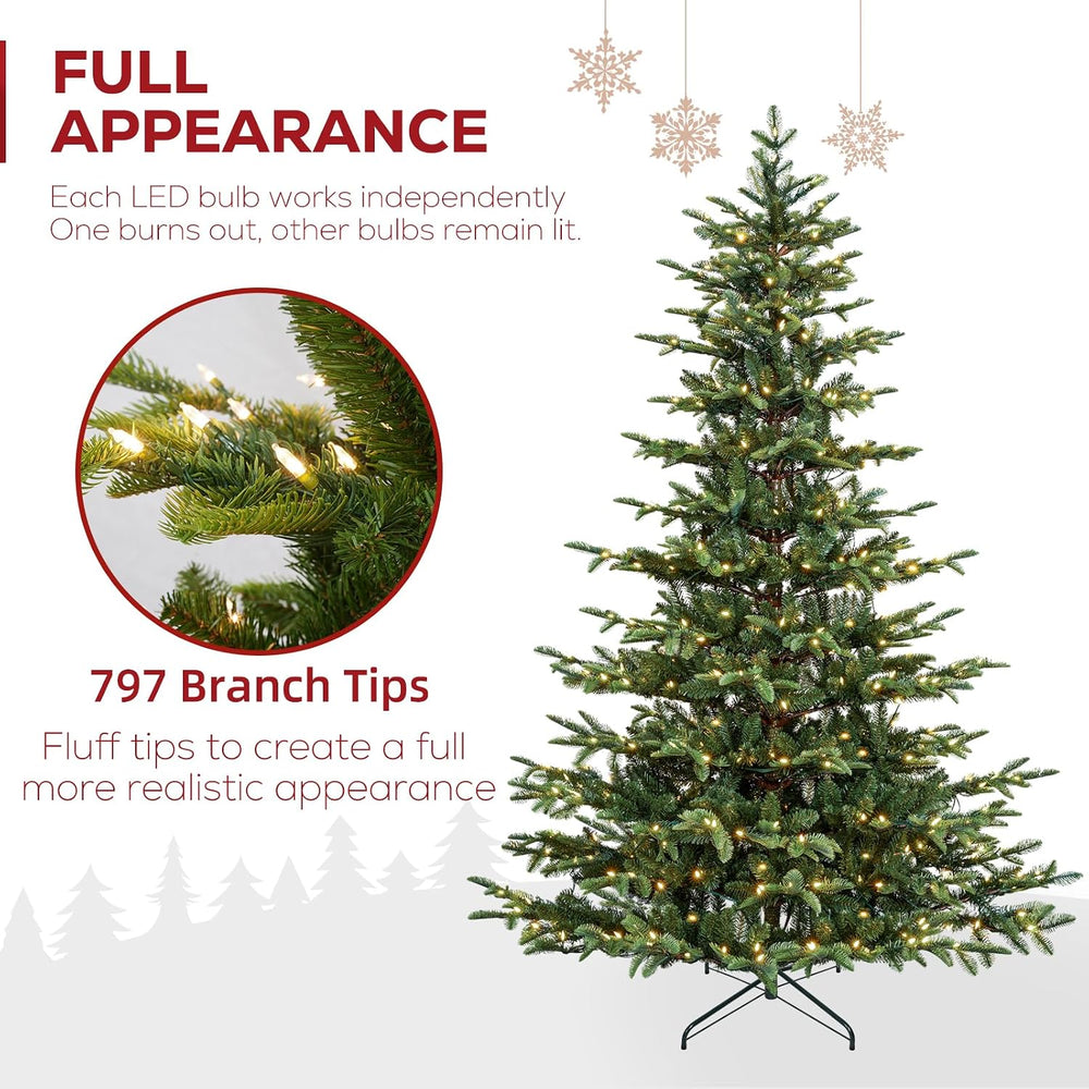 Hykolity 6 ft Prelit Sparse Christmas Tree with 330 Warm White LEDs