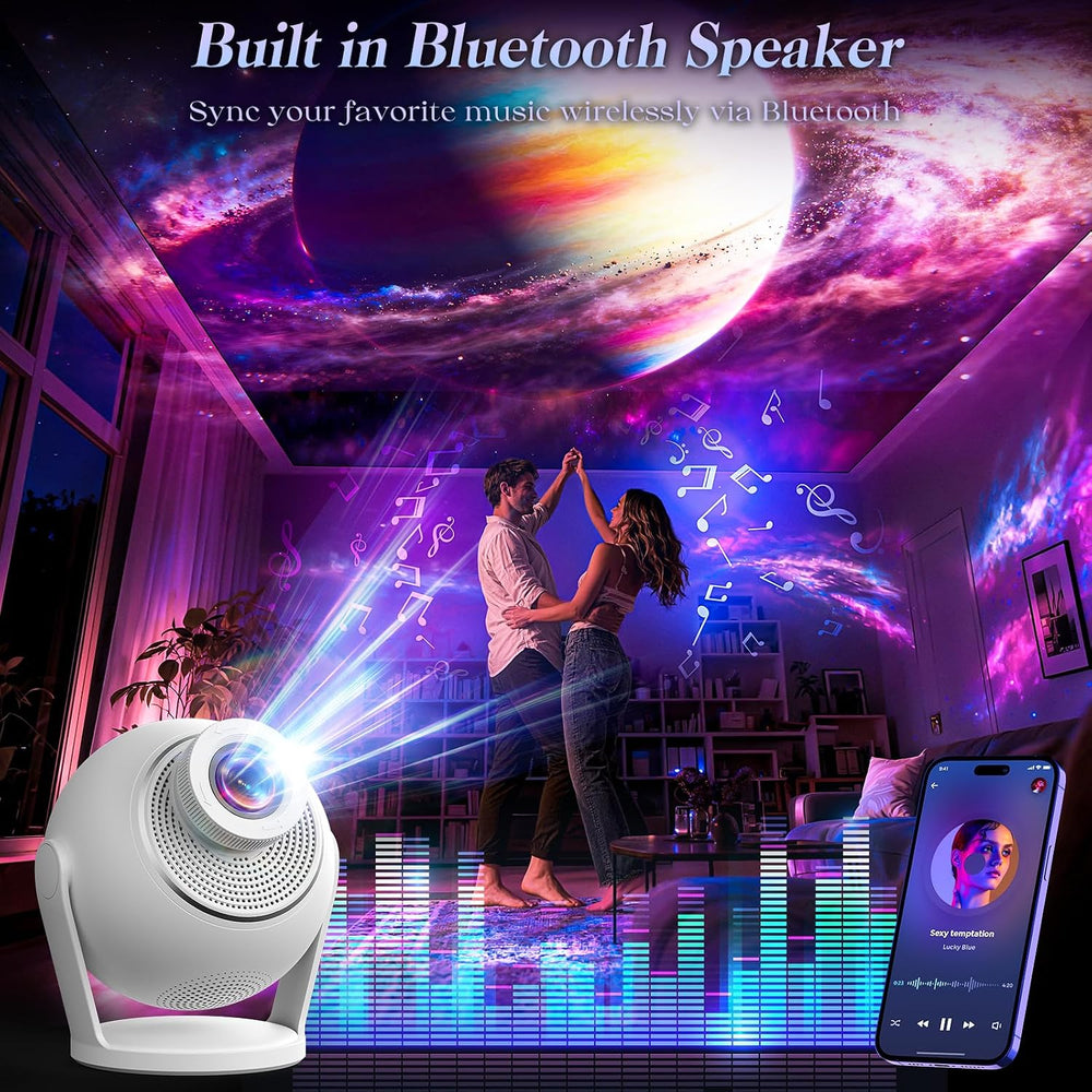 3D Galaxy Projector, 60 HD Dynamic Scenes, Star Light Projector for Home