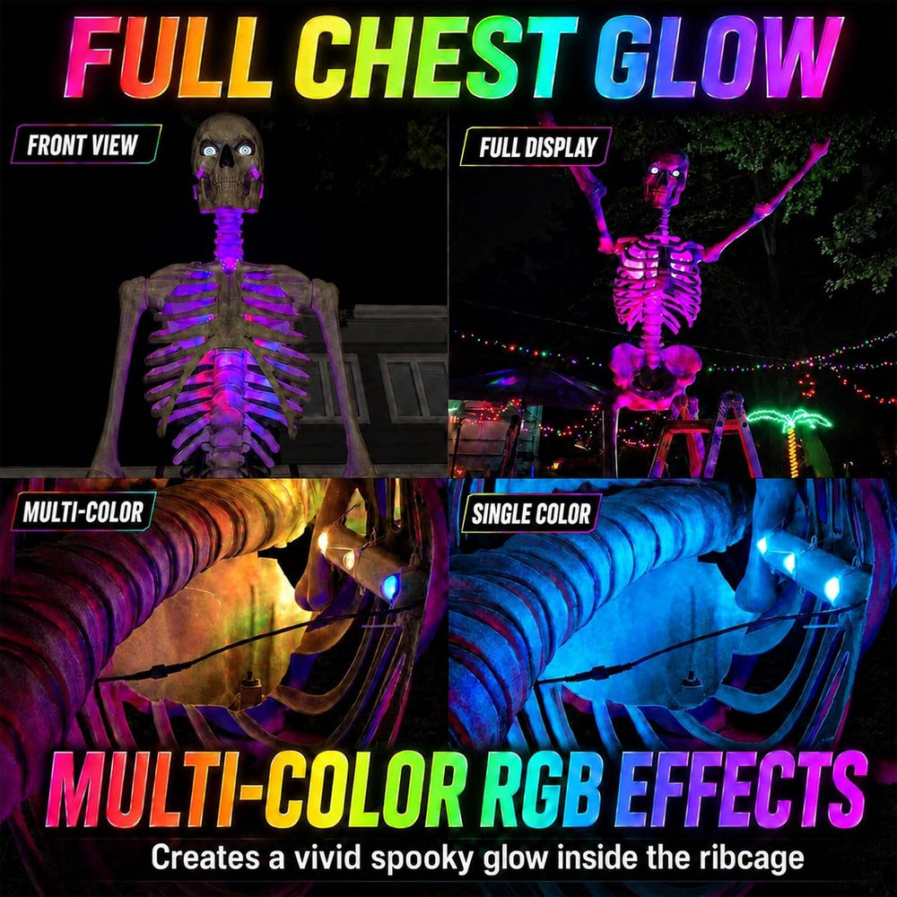 Halloween Smart RGB Skeleton Chest Lighting Kit