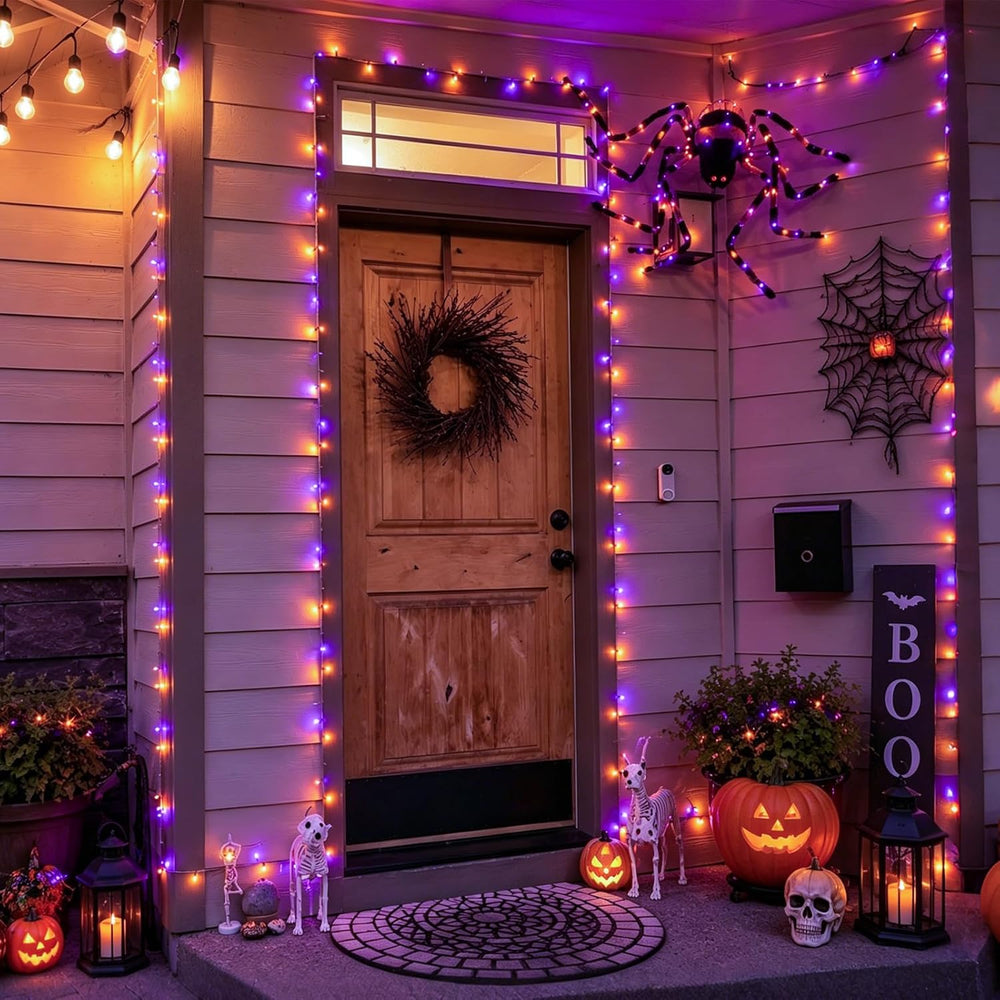 QITONG Halloween Lights Outdoor Waterproof, 165ft 500 LED Led Lights