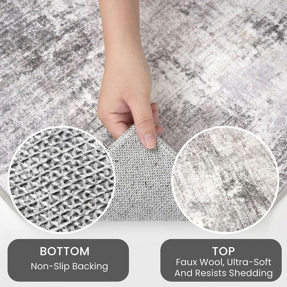 IOHOUZE Abstract Runner Rug 2x6 Ft Washable Runners for Hallways, Non Slip Ki...