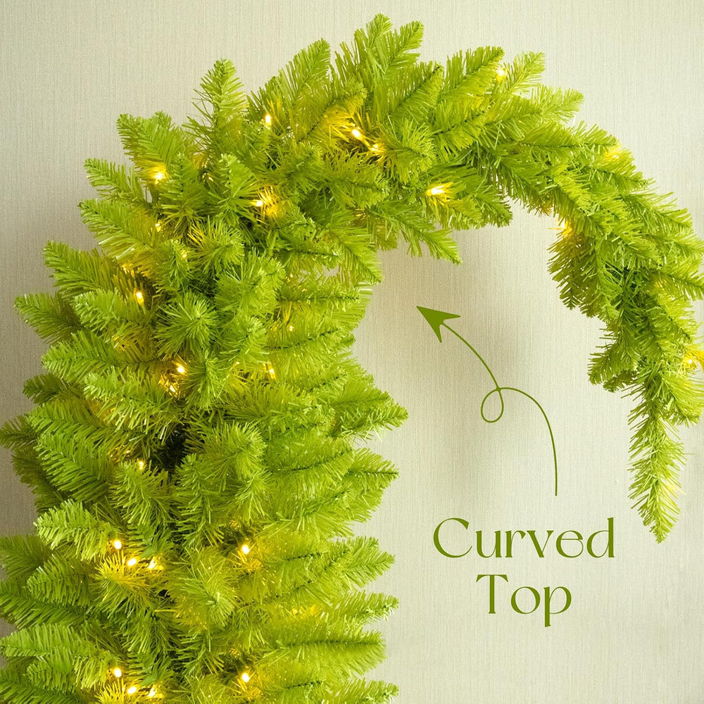 Christmas Decorations 6ft Pre-Lit Artificial Tree with Timer Remote Control