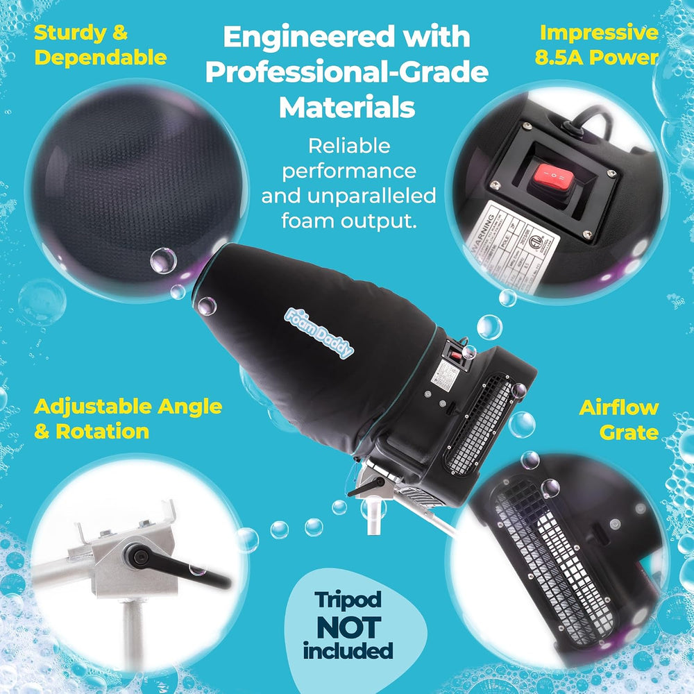 FoamDaddy Large Foam Cannon – High-Output Machine – Easy Setup – Includes Pum...